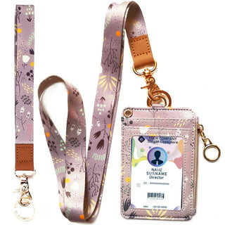 Grofry Luxury Rhinestone Bling Shiny Custom Lanyard ID Badge Cellphone Key  Holder Ring Pink 