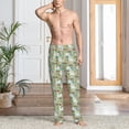 thumbnail image 5 of Uemuo Rabbit And Carrot Pattern Men's Wide Leg Palazzo Lounge Pants with Pockets Light Weight Loose Comfy Casual Pajama Pants-X-Large, 5 of 9