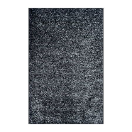 Koeckritz Rugs Tactic Gray Black Indoor/Outdoor Turf Patio Area Rug 2 x 20