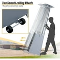 thumbnail image 6 of LAUSAINT HOME 87'' Tall Pyramid Patio Heater with Wheels, Glass Tube Flame Heating 48000 BTU & Dust Cover, 6 of 10