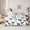 Black White, variant on Manfei Teens Children Cartoon Ribbon Bowtie 7-Piece Twin Bedding Sets,Love Heart Stars Print Bedding Comforter Set,Kawaii Cute Breathable Sheet Sets,Ultra Soft Home Decor,Reversible