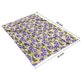 thumbnail image 4 of Pioneer Flower Floral Print Pattern Blanket,Comfortable Soft Lamb Wool Throw Blanket,All Season,Warm Lightweight Blankets for Sofa Bed Couch Living Room Chair,40"x50", 4 of 4