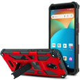 thumbnail image 2 of Value Pack + for AT&T Motivate (V341U) / AT&T Fusion Z (V340U) with Tempered Glass Hybrid Phone Case Magnet Mount Ready Grip Grids Kickstand Slim Shock Bumper Cover, 2 of 4