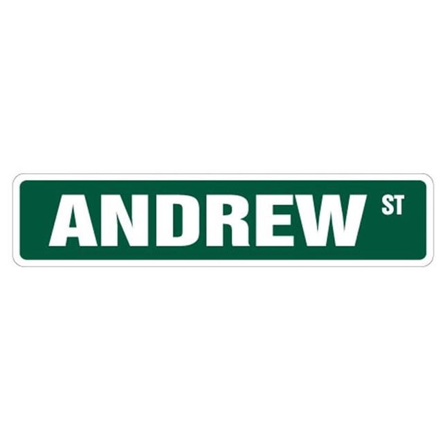 SignMission Andrew SS- 4 x 18 Po Panneau de Rue Andrew