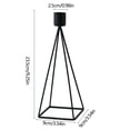 thumbnail image 3 of Candlesticks Holders Modern Geometric Design Metal Candle Holder Centerpiece For Dining Table Living Room Wedding Home Decor Sturdy Iron Construction, 3 of 6