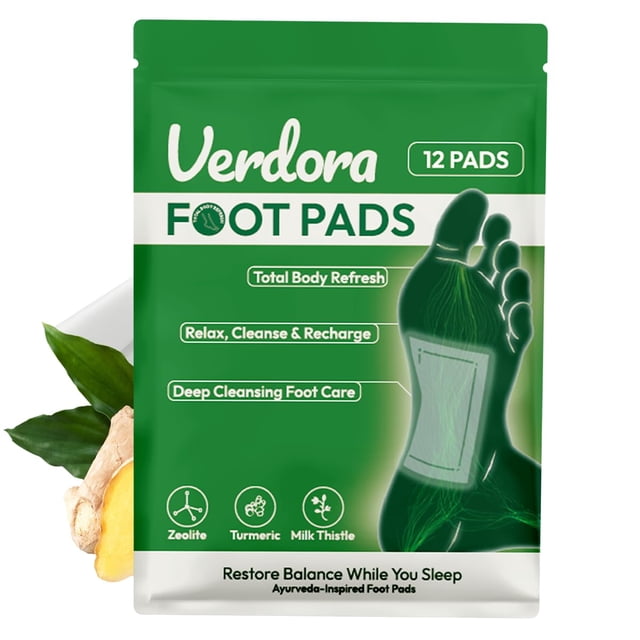Almohadillas para pies VERDORA, limpieza profunda, vinagre de bambú natural