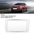 thumbnail image 4 of Fascia Trim, Car Stereo Frame 2Din ABS Plastics Decoration Silver GPS Player Mount  Replacement For  308 2008-2015 For Modification, 4 of 8