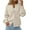 Beige, variant on PRETTYGARDEN Womens Fall Cardigan Sweaters Crewneck Long Sleeve Button Open Front Knit Sweater Women Oversized Cardigans