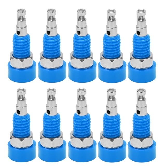 10 Uds 2mm conector Banana hembra conector adaptador Panel Mini poste de encuadernación para instrumentos electrónicos azul