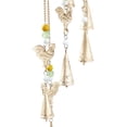 thumbnail image 5 of DecMode 35" Gold Metal Indoor Outdoor Rooster Windchime with Glass Beads and Bells, 5 of 9