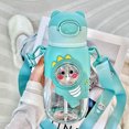 thumbnail image 3 of Copa De Agua Taza de agua con pajita para niños de 660ml, hervidor deportivo bonito a prueba de fugas (verde con pegatina) Ndcxsfigh Para Estrenar, 3 of 8