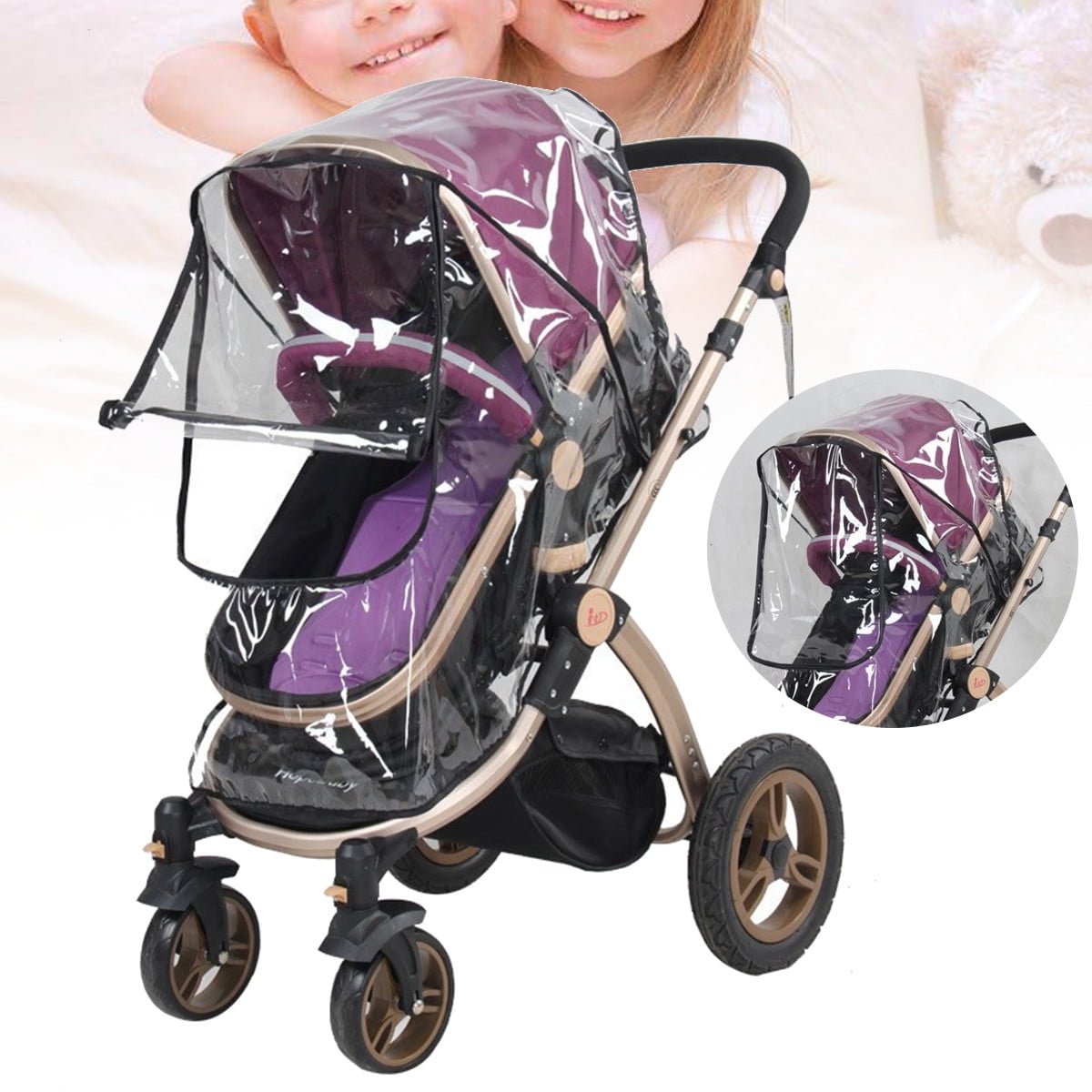 clear stroller cover