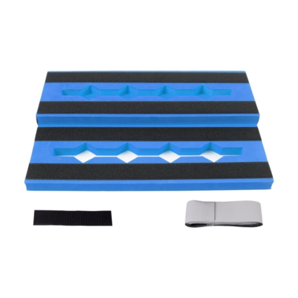 Pedalera de efectos de guitarra Pedalboard Diseño ligero de pasos Placa de efectos simple Azul