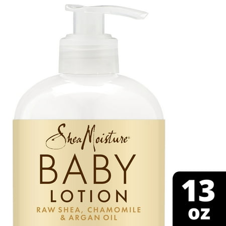 SheaMoisture Baby Lotion Raw Shea, Chamomile & Argan Oil for All Skin Types Moisturizer with Frankincense & Myrrh 13 oz