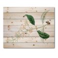 thumbnail image 3 of Designart 'Ancient Plant Life XXVII' Traditional Print on Natural Pine Wood, 3 of 5