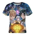 thumbnail image 4 of Genshin Impact Kids Short Sleeve Tee Shirt Novelty Crewneck T-Shirts Unisex Summer Blouse Tops for Boys Girls 140CM, 4 of 8