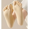 thumbnail image 2 of AUQ 10Pair Crew Socks,Velvet No Show Socks for Women,No Show Socks Womens,Gray, 2 of 2