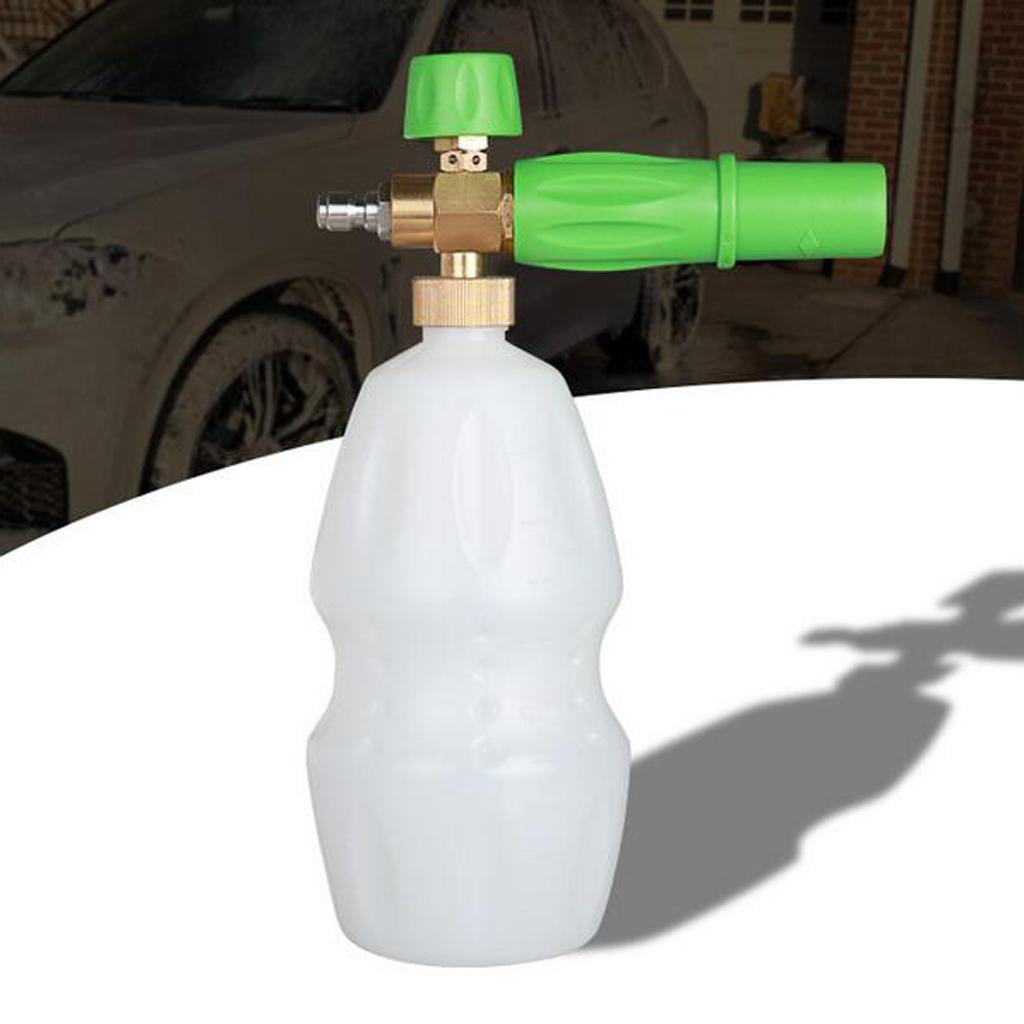 Nishiyuenyi 1/4'' Adjustable Snow Foam Sprayer Car Wash Soap Pressure Washer Bottles