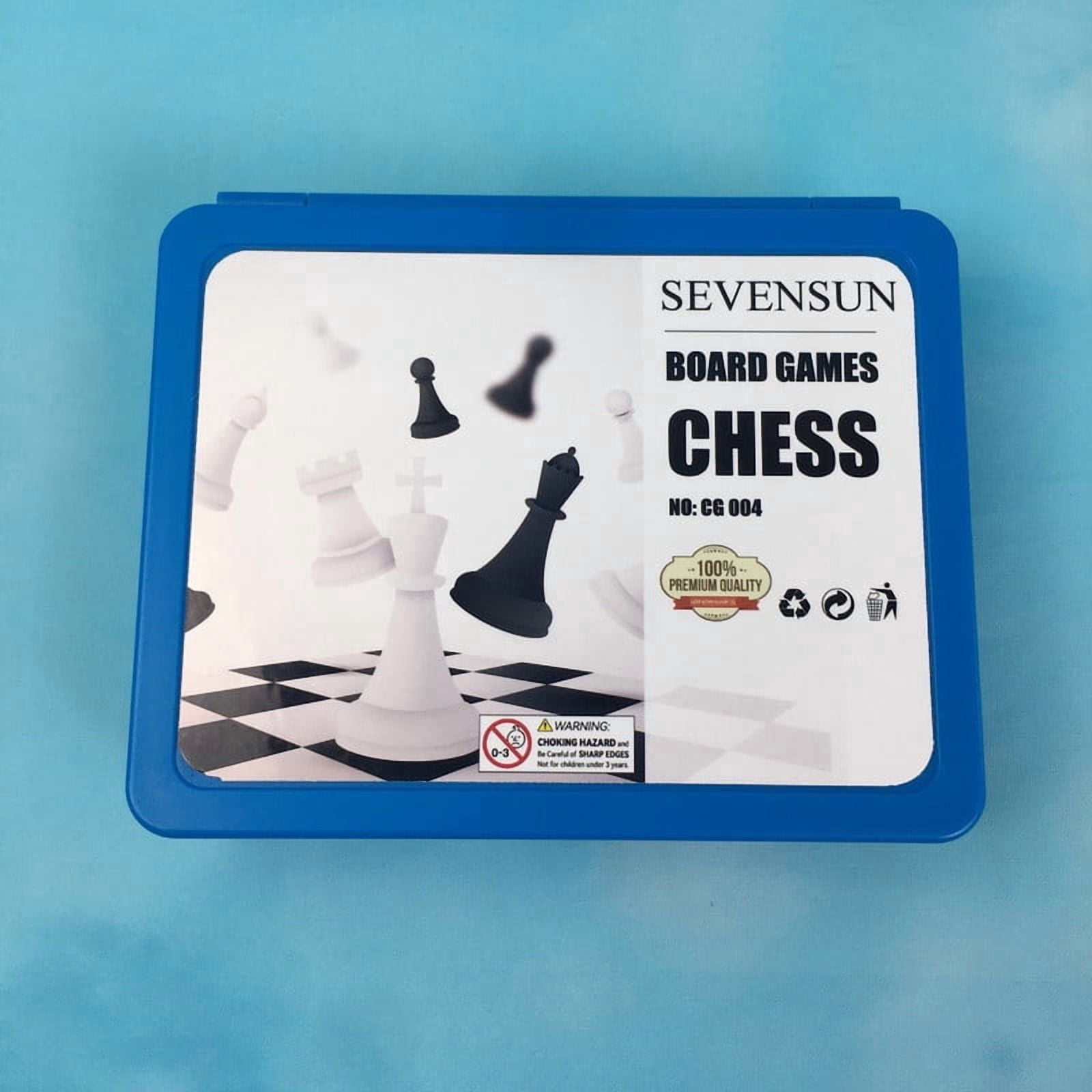 SEVENSUN Chess games Portable Classic Chess Set — Travel Chess Set with Storage Case