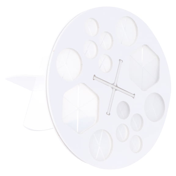 CTIRCHIU White Makeup Brush Holder Rack with 14 Slots for Easy and Organized Cosmetic Storage, 1 Piece
