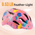 thumbnail image 4 of Casco de bicicleta FunFitx para niños, ajustable, multideportivo, rosa, 4 of 8