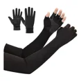 thumbnail image 1 of Guantes Proteccion Solar Y Guantes Largos Medio Dedo 2pcs, 1 of 8