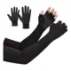 thumbnail image 1 of Guantes Proteccion Solar Y Guantes Largos Medio Dedo 2pcs, 1 of 8