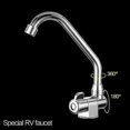 thumbnail image 4 of Robinet de Cuisine Pliable, Robinet à Poignée Unique Rotation 360 Eau Froide pour Caravane Bateau Marin_Perfect Gift, 4 of 5