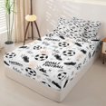 thumbnail image 2 of Homewish Crown Soccer Pattern Zipper Full Size Comforter Sets with Fitted Sheet and 2 Pillowcases, Cute Sport Zipper Bedding Set for Boys and Girls, Reversible, 4pcs, 2 of 6
