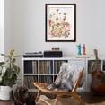 thumbnail image 4 of Art.com Karin's Garden 2 Art Print by Karin Johannesson, Brown Frame Wall Art, 32" x 40", 4 of 5