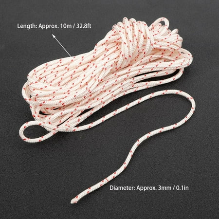 

Octpeak 10 M Fiber Chainsaws Starter Rope Replacement Starter Rope Starter Handle Pull Cord For Outdoor Equipment Accessories Thread Cutter Brush Cutter