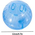 thumbnail image 2 of Pelota para correr para hámster, juguetes para roedores, accesorios, mejor suministro de aire, plástico, 12 cm, azul transparente Rojo Verde, 2 of 5