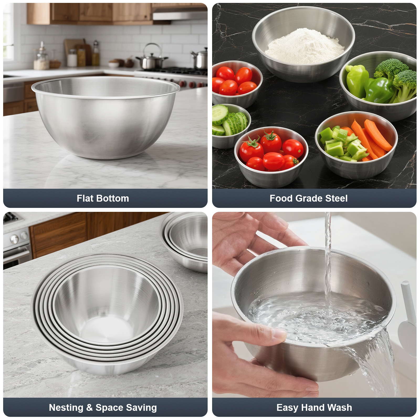 stusgo 7-Piece Stainless Steel Nesting Mixing Bowl Set photo 5
