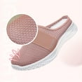 thumbnail image 7 of Hessimy Mules Clogs for Women Summer Air Cushion Platform Mesh Mules Sneaker Sandals for Female Lightweight Beach Shoes Outdoor Slippers Walking Shoes(Pink,8), 7 of 7