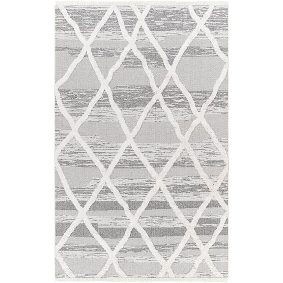 Artistic Weavers Gray 6' x 9' Global Rectangle Area Rug