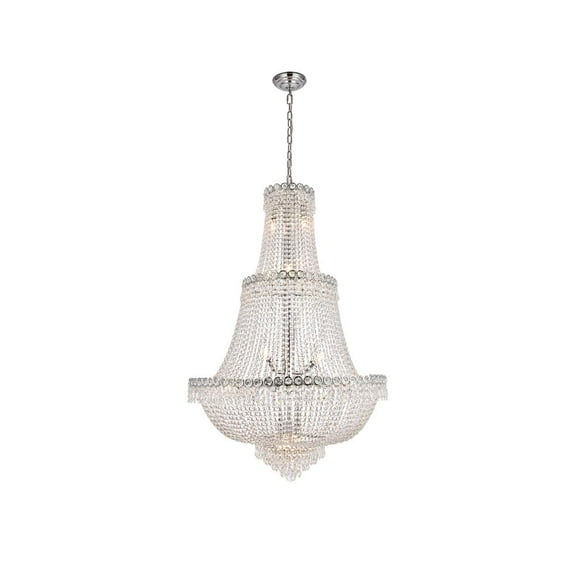 Elegant Lighting Value Century 17 light Chrome Chandelier Clear Royal Cut Crystal