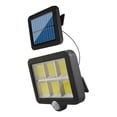 thumbnail image 1 of Cateissary Luz Solar COB 120 con Sensor de movimiento para exteriores, luz de pared Solar de recarga, luz Led de emergencia impermeable para lámpara de Iluminación y accesorios Cateissary HA008697-00B, 1 of 6