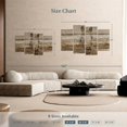 thumbnail image 4 of Elephant Stock Rustic Horse Wall Art - Horizontal Multi Panel Canvas - Living Room Wall Decor - Animal Multi Panel - Brown And Beige Decor - 52" x 32", 4 of 8