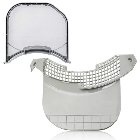 MCK49049101 Dryer Lint Filter Screen Housing Guide Cover With ADQ56656401 Stainless Lint Trap Filter by Romalon Fit for LG & Ken-more Dryer