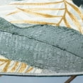 thumbnail image 3 of SAFAVIEH Barbados Tropical Leaves Outdoor Area Rug, Grey/Gold, 5'3" x 5'3" Round, 3 of 6