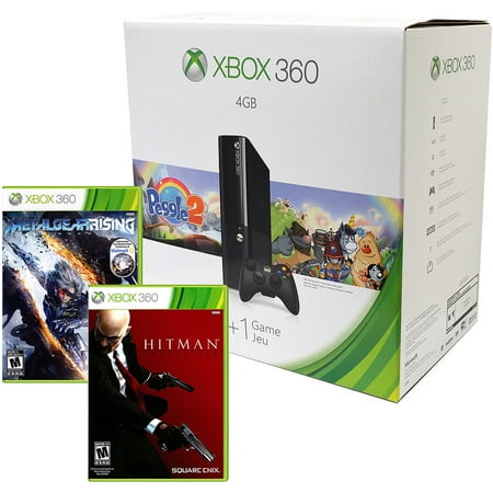 Refurbished Microsoft L9V-0039 Xbox 360 4GB Console Peggle 2 Bundle - Black