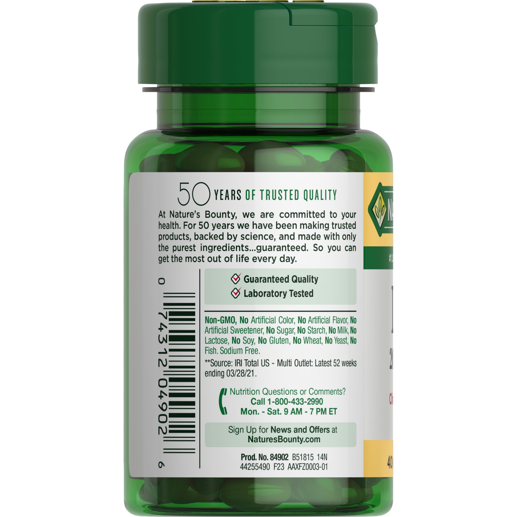 (3 pack) Nature's Bounty Lutein Softgels, 20 Mg, 40 Ct