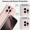 thumbnail image 4 of WWS-pour iPhone 14 Pro Étui en Silicone, avec [Protection Complète de la Caméra][Doublure en Microfibre Douce Anti-Rayures], Étui de Téléphone en Silicone Liquide Ultra Mince Antichoc pour Hommes Femmes Filles-Rose, 4 of 4