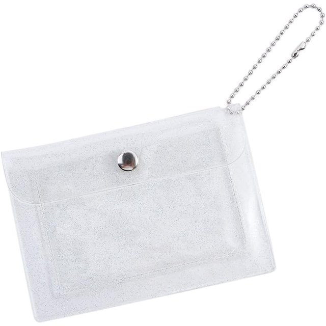 HUGFEGWE Mini Photo Card Holder, PVC Card Holder Bag, Small Wallet Transparent Portable Coin Purse Key Ring Bag Pendant Card Storage Bag(05), AM0XEC0A4Z1US U2537-14114