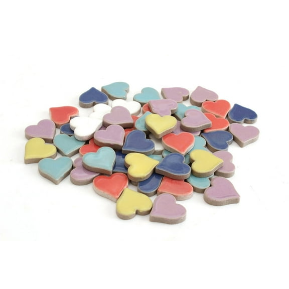 Milltown Merchants Multicolor Heart Mosaic Tile Shape Assortment (1 lb)