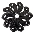 thumbnail image 2 of pitrice 10Pcs PU Golf Iron Covers Set Golf Club Head Cover Training Equipment Sticky, 2 of 5