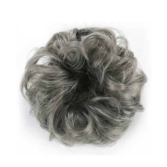 Synthetic Fiber Curly Chignon Fake Hair Extension Bun Wig Hairpiece for Women