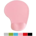 thumbnail image 2 of nipocaio Office Mousepad with Gel Wrist Support - Ergonomic Gaming Desktop Mouse Pad Wrist Rest - Design Gamepad Mat Rubber Base for Laptop Computer (Pink), 2 of 5