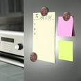 thumbnail image 3 of Ensemble Élégant de Réfrigérateur en Métal pour une Présentation de Notes de Cuisine Stylée et une Organisation Décorative, 3 of 6