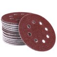 thumbnail image 1 of EeaseCA 25PCS 8 Hole 5 Inch Hook and Loop Sanding Discs 40 Grit Sandpaper Circular Pads, 1 of 7